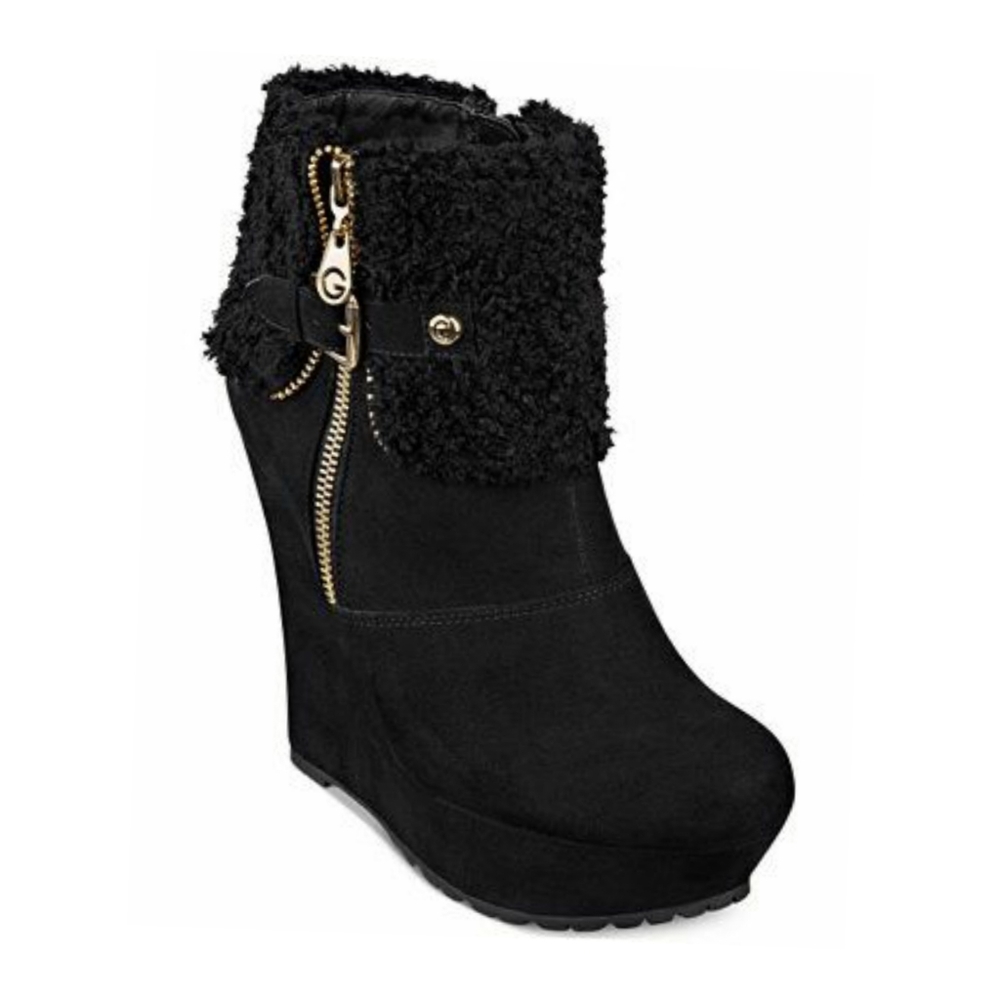 Guess Vegan Suede Wedge Bootie